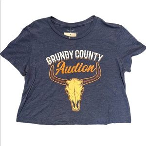 Grundy County Auction TShirt Crop Western